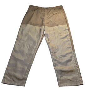 WFS World Famous Sports Burly Camo Pants 44x32 Khaki Work Hunting Utility